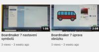 Kanál na YouTube - práce s Boardmakerem 7